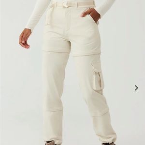 RecTrek zip off pants in color bone Outdoor Voices